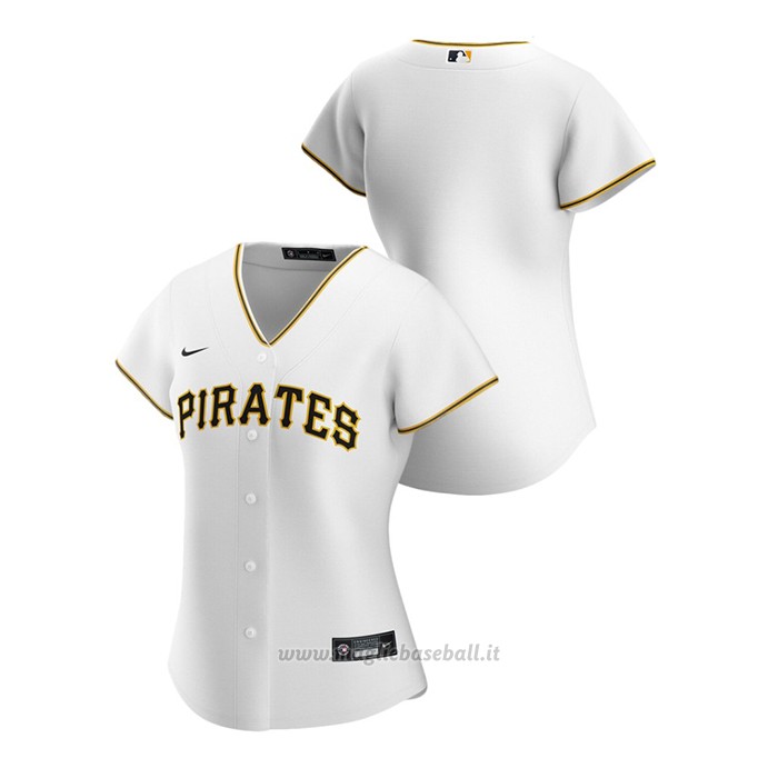 Maglia Baseball Donna Pittsburgh Pirates Replica 2020 Primera Bianco
